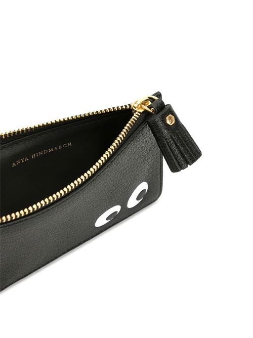 Eyes card holder with zip ANYA HINDMARCH | 142717BLACK